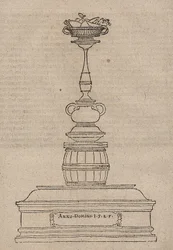 Tumba ornamentada para um bêbado